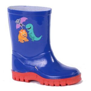 StormWells Boys Dinosaur Wellington Boots / Navy